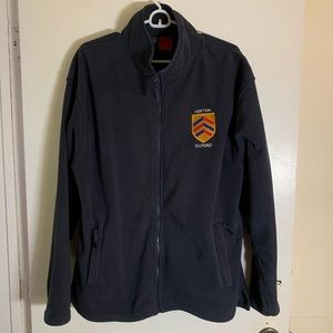 MENS University of Oxford fleece zip-up jacket